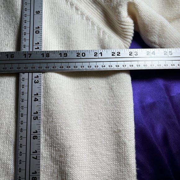 VTG📌Exclusive Style for Ladies European Wool Sweater w/Shawl Collar - Pearls - Picture 10 of 15